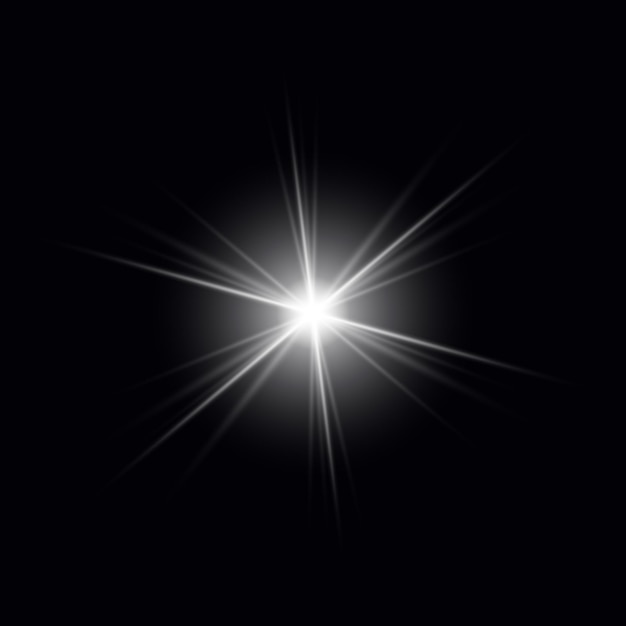 Zonnestralingslicht speciaal lens flare-licht-effect
