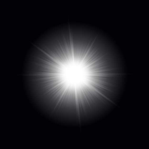 Zonnestralingslicht speciaal lens flare-licht-effect