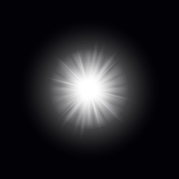 Zonnestralingslicht speciaal lens flare-licht-effect