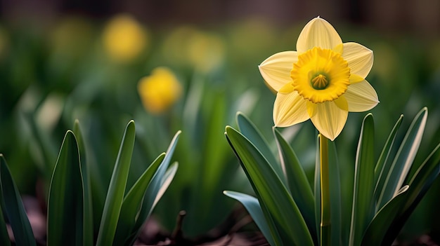 Zonnig geel narcissus