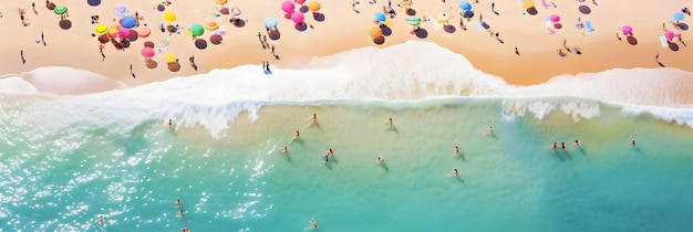 Zonnig strand illustratie achtergrond behang oceaan zee