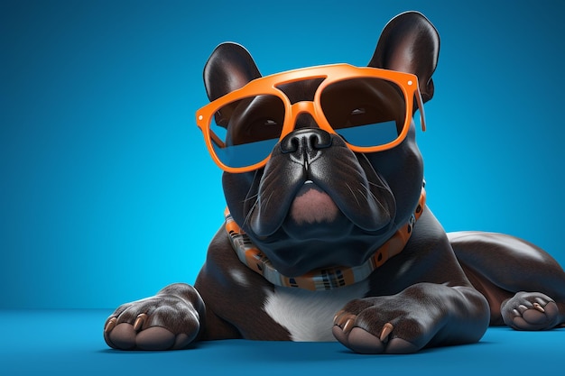 Zonnige dagen met een 3D-hond