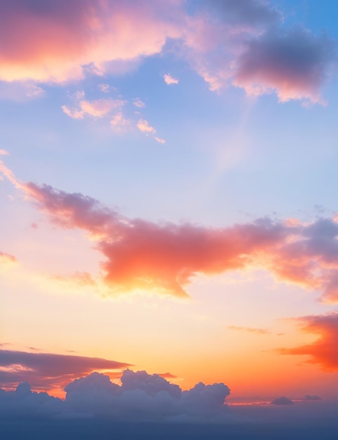 Zonsondergang hemel met wolken achtergrond zonsopgang hemel met Wolken achtergrond