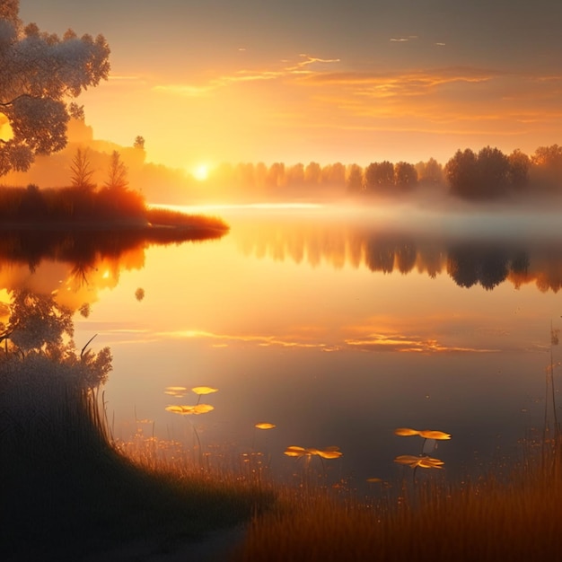 Zonsondergang in Zweden Smaland deze lichte sfeer is uniek een prachtige vakantie
