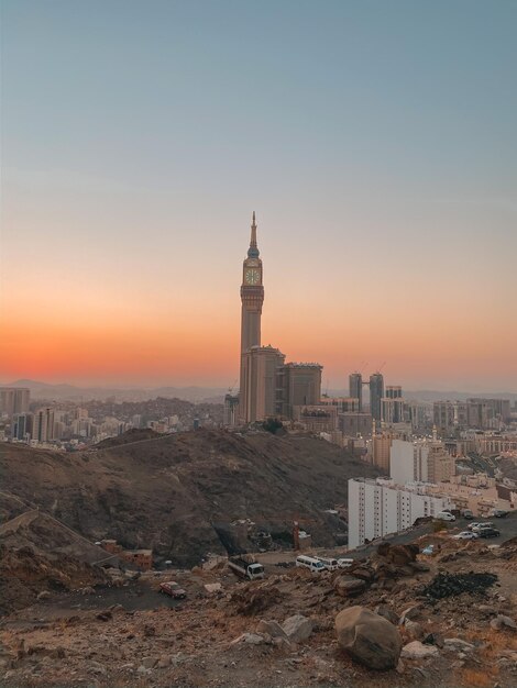 Zonsondergang Makkah