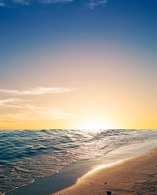 Zonsondergang op de kust van Alghero Sardinië