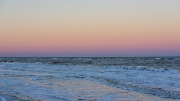 zonsondergang op de zee