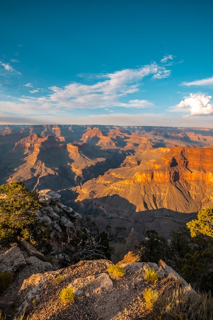 Zonsondergang op het Powell Point van Grand Canyon