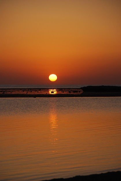 Zonsondergang op vakantie