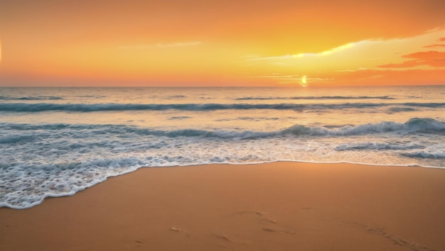 zonsondergang over het strand