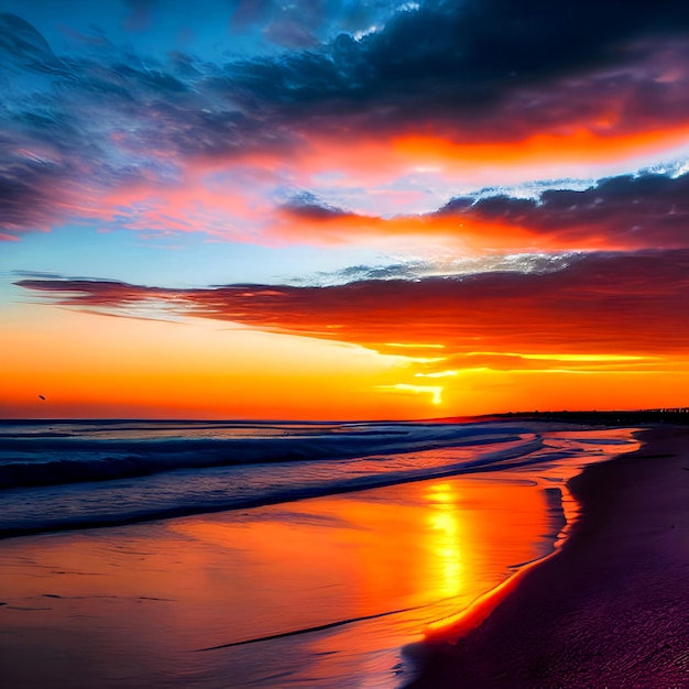 zonsondergang strand zee oceaan palm hemel zonsopgang boom zon tropisch water zand landschap natuur