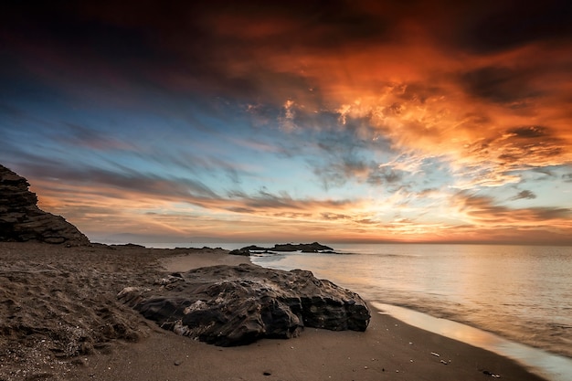 Zonsondergang zee