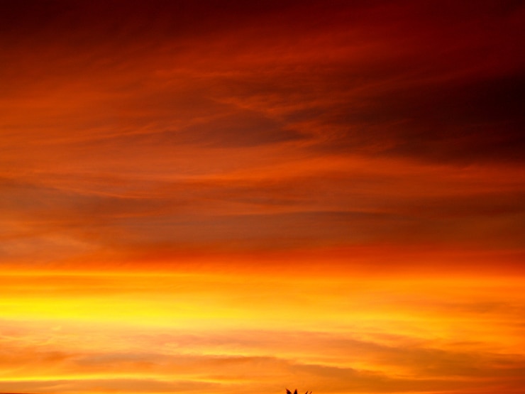 Foto zonsondergang zonsopgang