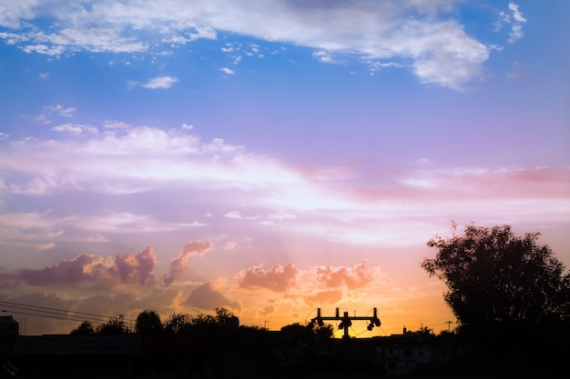 Foto zonsondergang