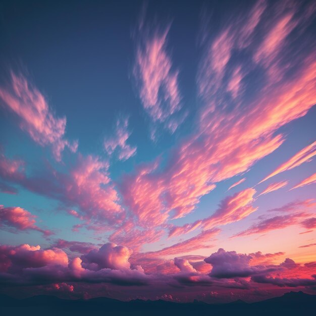 zonsopgang bewolkte hemel