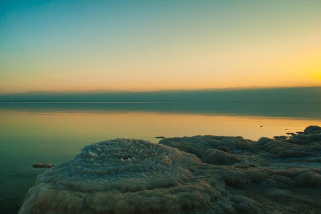 Zonsopgang bij de Dode Zee Israël