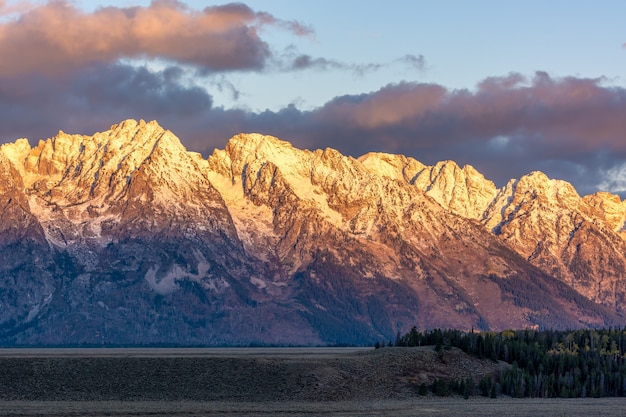 Zonsopgang bij de Grand Tetons