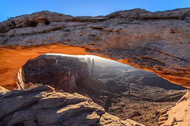 Zonsopgang bij Mesa arch, VS