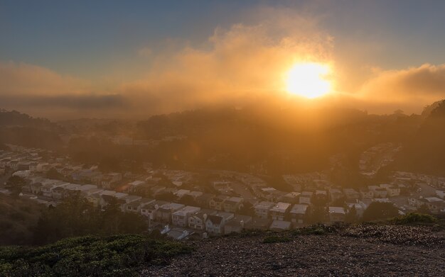 Zonsopgang boven San Francisco