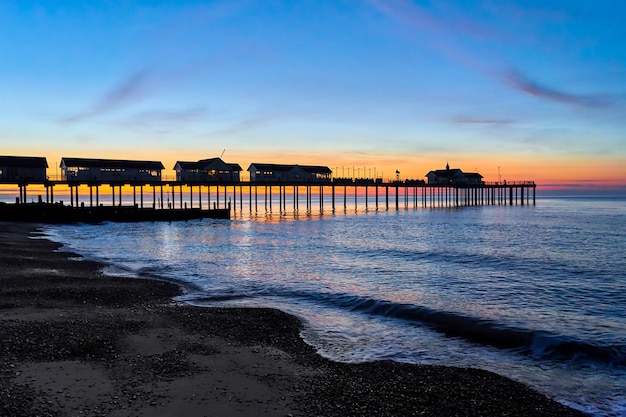 Zonsopgang boven Southwold Pier