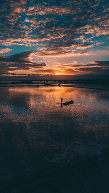 Zonsopgang in de lagune