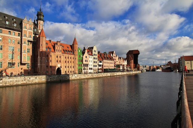 Zonsopgang in Gdansk in Noord-Polen