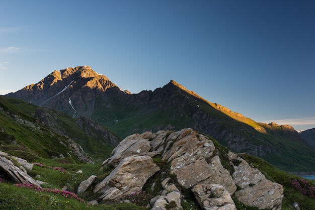 Zonsopgang op de Alpen