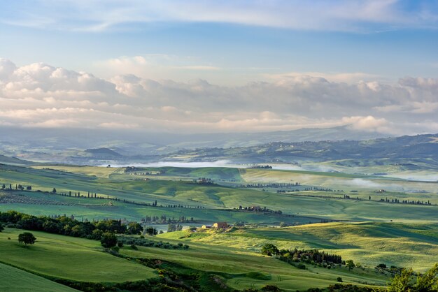 Zonsopkomst boven Val d'Orcia