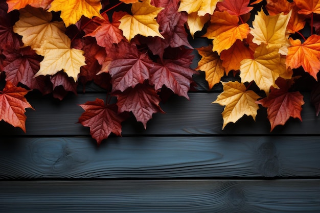 Zoom background with fall foliage virtual autumn High quality photo