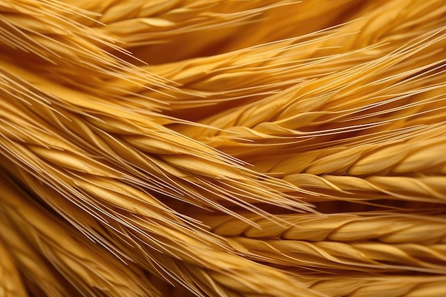 Zoom on barley in extreme close up