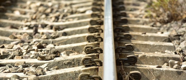 Zoom in at the railway station in Thailand