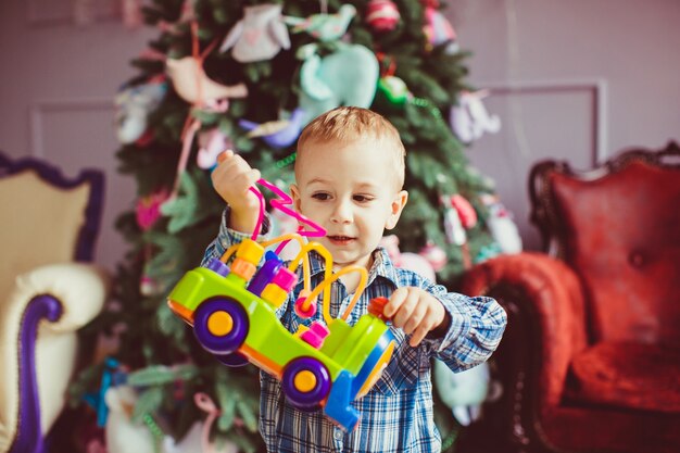 zoon huis kerstmis nieuwe groene