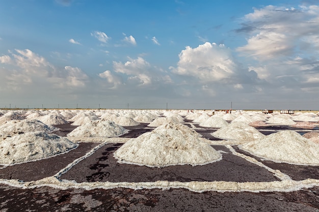 Zoutmijn op meer