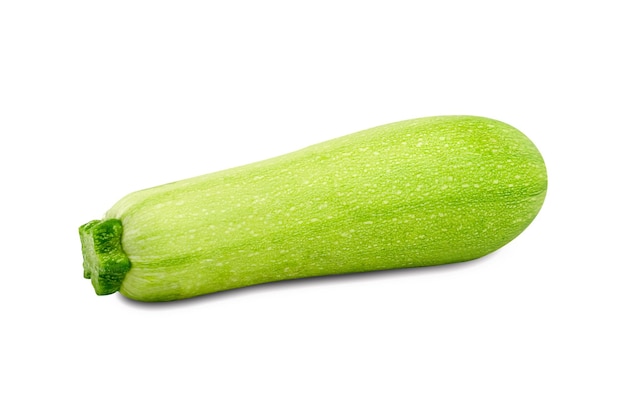 Zucchini geïsoleerd op een witte achtergrond Closeup
