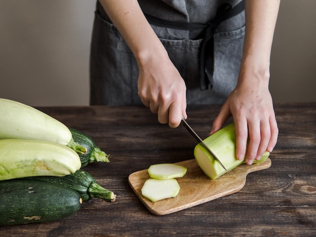 Zucchini harvesting concept