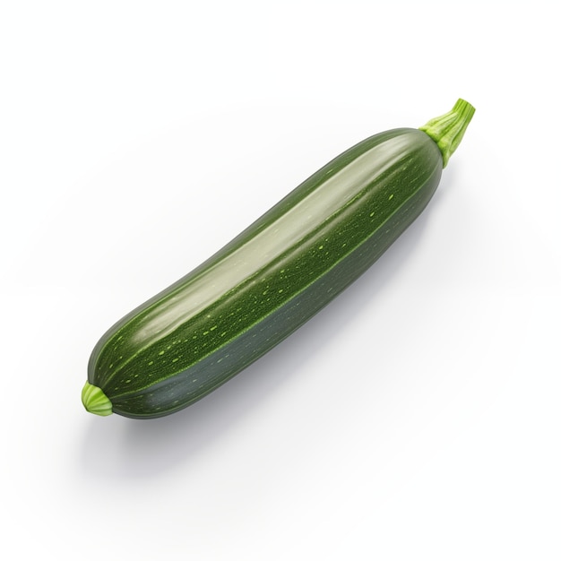 zucchini isolated on white background