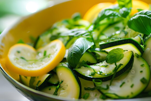 Zucchini Noodles Lemon Bowl