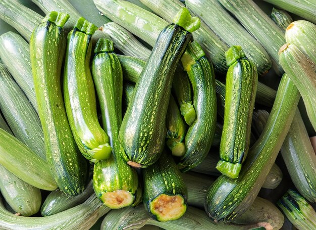 zucchini top view