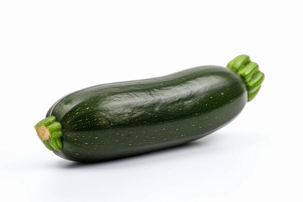 Zucchini vegetable in a white background