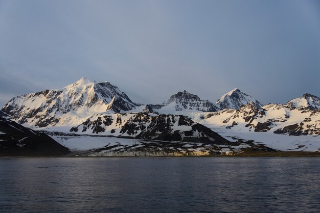 Zuid-Georgië ochtendlandschap