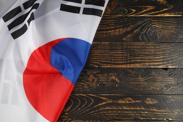 Zuid-Korea vlag achtergrond plaats voor tekst omgaan ruimte