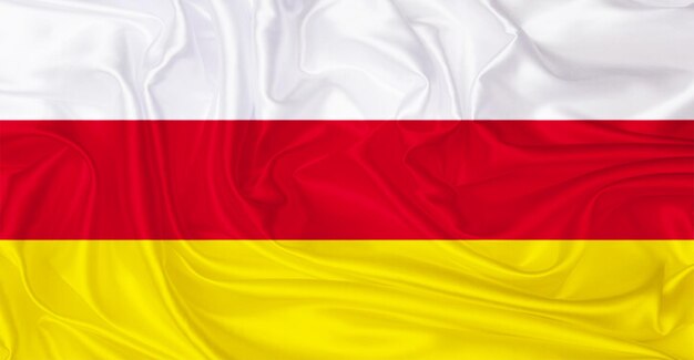 Zuid-Ossetië vlag vliegt in de wind