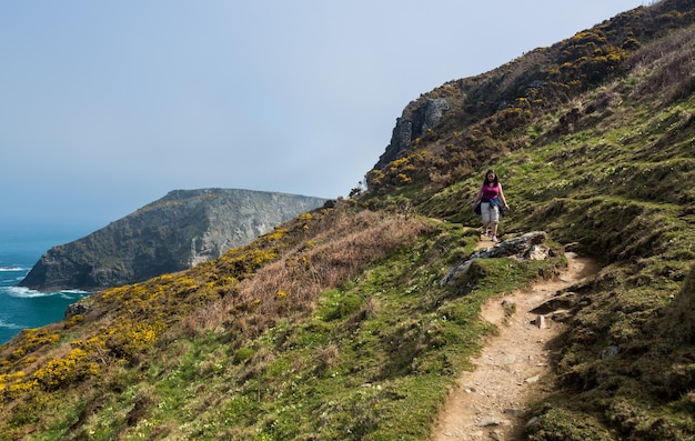 Zuidwestkustpad bij tintagel cornwall