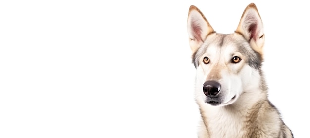 Zuiverbloed mooi ras van hond Tsjecho-Slowakische wolfhond achtergrond natuur