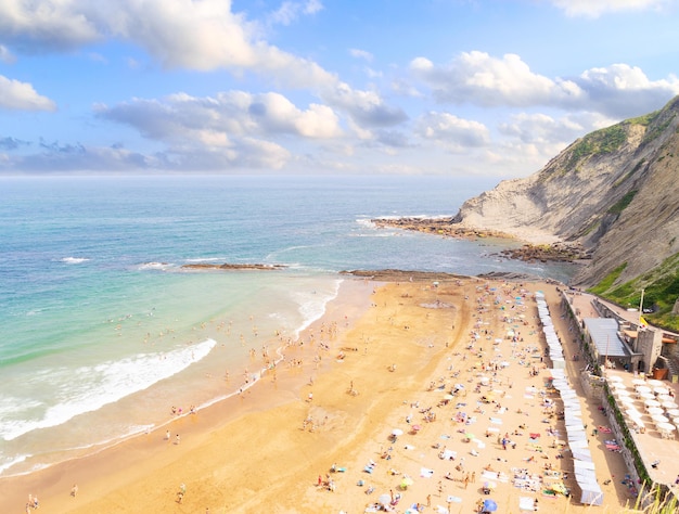 Zumaia coast Pais Vasco Spain