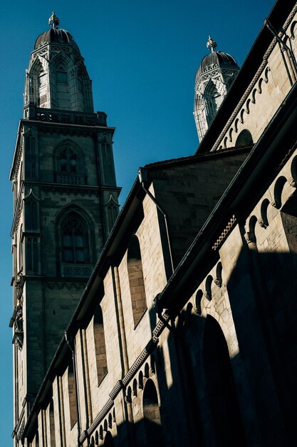 Zurich cathedral architecture abstract