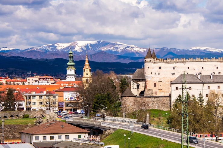 Photo zvolen the town under mountains in the hearth of slovakia