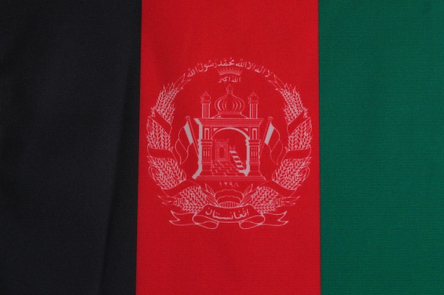 Zwaaien vlag van Afghanistan