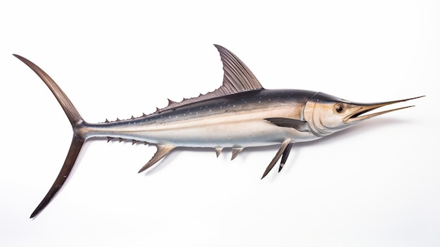 Zwaardvis Xiphias gladius grote vis illustratie voor dieren encyclopedie Generatieve AI