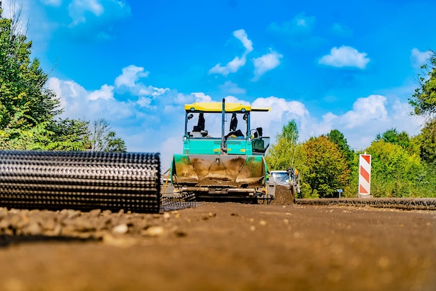 Zware wegenbouw Wegenbouwmachines voor de aanleg van wegen